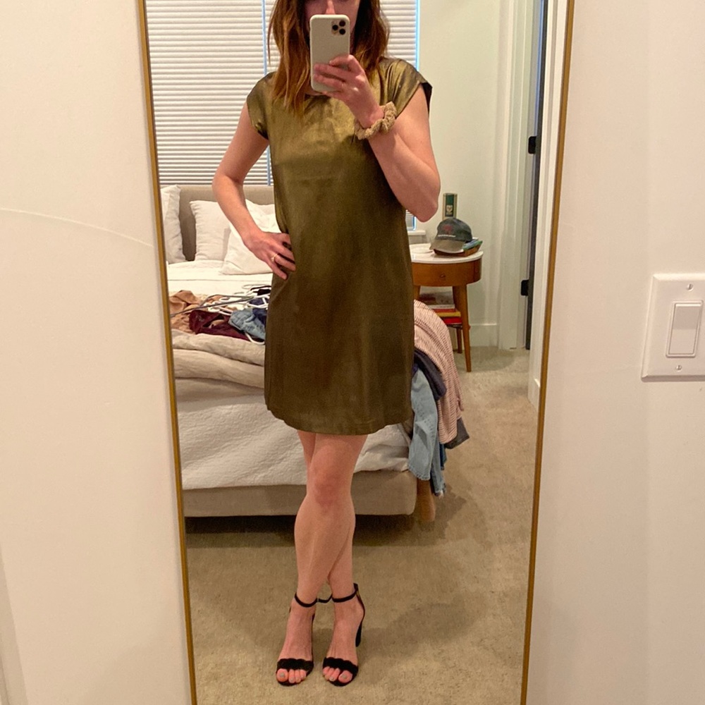 Joie Gold Silk Dress